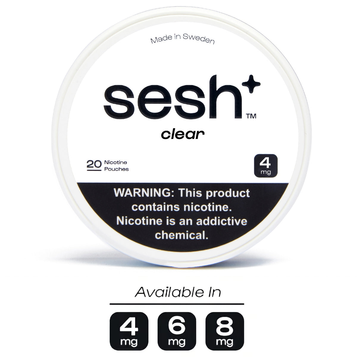 Sesh+ Clear Nicotine Pouches